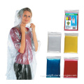 Cheap disposable PE rain poncho